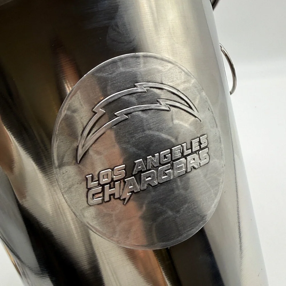 Los Angeles Chargers Silver Stainless Steel Ice Drink Champagne Bucket